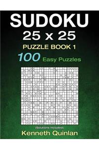 SUDOKU 25 x 25 Puzzle Book 1