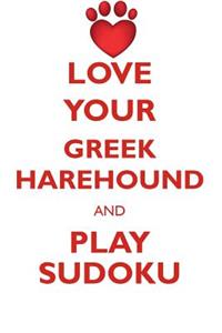 Love Your Greek Harehound and Play Sudoku Greek Harehound Sudoku Level 1 of 15