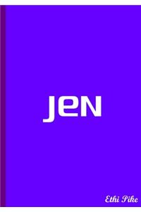 Jen - Lavender Notebook / Extended Lined Pages / Soft Matte Cover