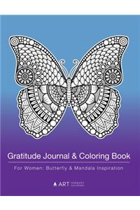 Gratitude Journal & Coloring Book For Women