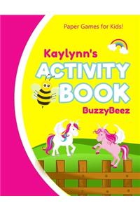 Kaylynn's Activity Book