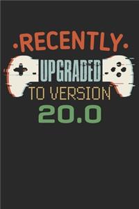 Recently upgraded to version 20.0