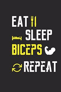 Eat Sleep Ping Biceps Repeat Notebook Journal Gifts