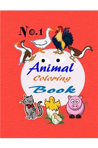 No.1 Animal Coloring Book