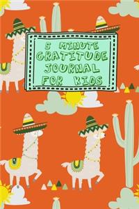 5 Minute Gratitude Journal for Kids