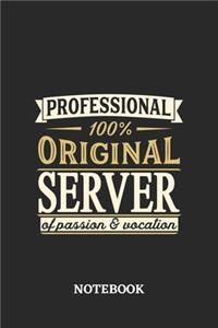 Professional Original Server Notebook of Passion and Vocation