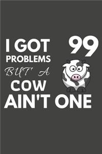 I Got 99 Problems But A Cow Ain't One