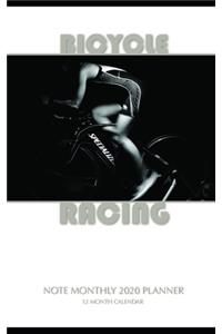 Bicycle Racing Note Monthly 2020 Planner 12 Month Calendar