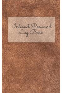 Internet Password Log Book