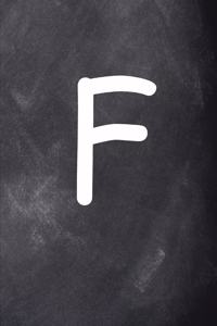 2020 Weekly Planner Monogram F Personalized F Chalkboard 134 Pages