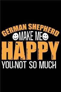 German Shepherd Make Me Happy You, Not So Much