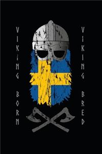 Swedish Viking Born Viking Bred Notebook