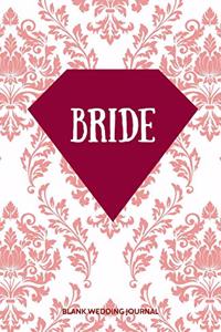 Bride Small Size Blank Journal-Wedding Planner&To-Do List-5.5