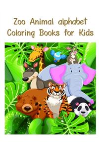 Zoo Animal alphabet Coloring Books for Kids