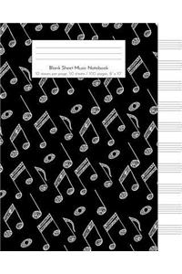 Blank Sheet Music Notebook