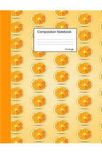 Orange Composition Notebook