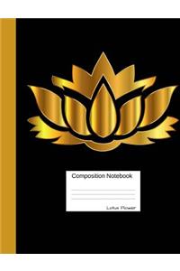 Lotus Flower Composition Notebook