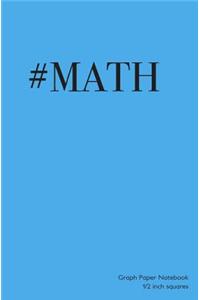 Graph Paper Notebook 1/2 inch squares