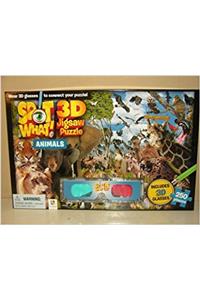 Spot What! 3D Jigsaw Wild Animals