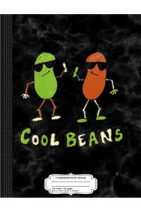 Retro 80's Cool Beans Composition Notebook