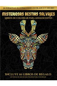 Libros de colorear para adolescentes (Misteriosas bestias salvajes)