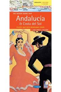 A Rough Guide Map Andalucia and Costa Del Sol