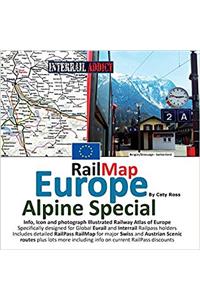 Rail Map Europe - Alpine Special