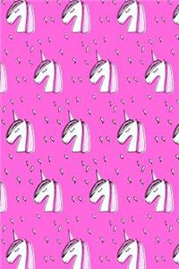Bullet Journal Notebook Sketchy Unicorns Pattern 3