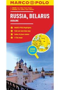 Russia, Belarus Marco Polo Map (Ukraine)