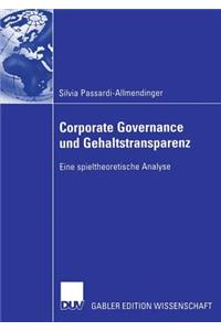 Corporate Governance Und Gehaltstransparenz
