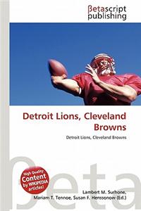 Detroit Lions, Cleveland Browns