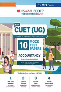 Oswaal NTA CUET (UG) 10 Mock Test Papers Accountancy For 2024 Exam