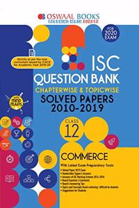 Oswaal ISC Question Bank Class 12 Commerce Book Chapterwise & Topicwise (For March 2020 Exam)