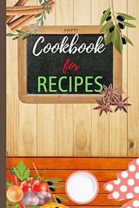 Empty Cookbook For Recipes