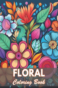 Floral Adult Coloring Book
