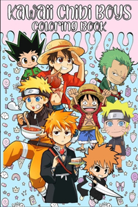 Kawaii Chibi Boys Coloring book