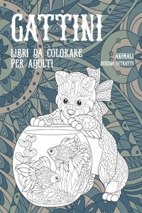 Libri da colorare per adulti - Disegni astratti - Animali - Gattini