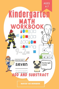 kindergarten math workbook add and subtract
