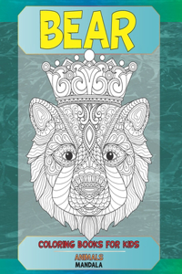 Mandala Coloring Books for Kids - Animals - Bears