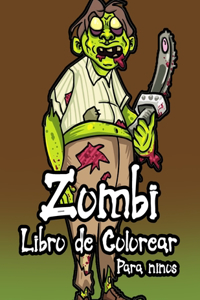 Zombi libro de colorear para niños