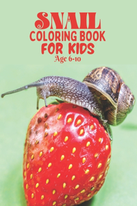 Snail coloring book for kids Age 6-10