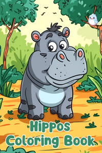 Hippos Coloring Book
