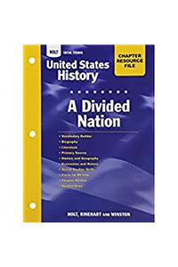 Crf Divided Nation Hss: Us Hist 2006