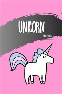 Unicorn Lined Book