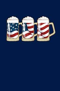 Happy 4th of July American Flag Beer