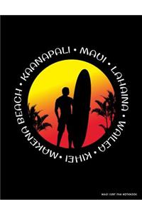 Maui Surf Fan Notebook