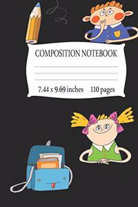 Composition Notebook 7.44 x 9.69 Inches 110 pages