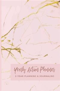 Yearly Action Planner 2-Year Planner & Journaling