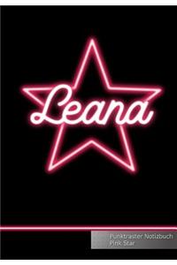 Leana Punktraster Notizbuch Pink Star