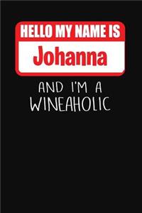 Hello My Name Is Johanna and I'm a Wineaholic